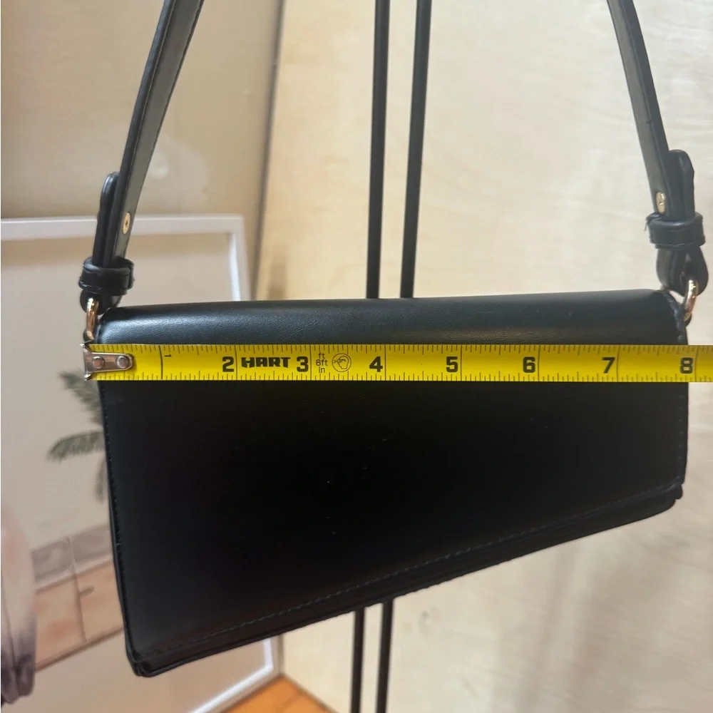 Madison West Black Triangle Shoulder Bag - Picture 8 of 13